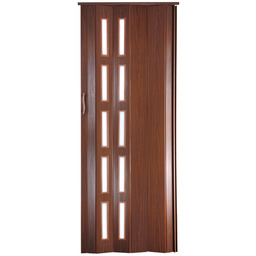 Drzwi harmonijkowe st5 80 x 201 cm mahoń