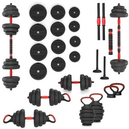 SGN120 PRO SET 6W1 ZESTAW CIĘŻARÓW 20KG HMS