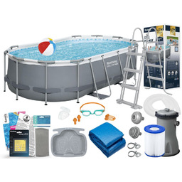 Basen Bestway 427x250x100 Ogrodowy Stelażowy 56620 14w1