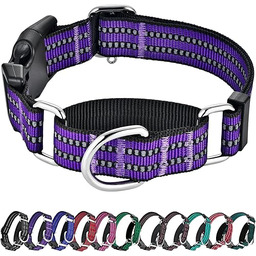 Hikiko Martingale obroża dla psa, odblaskowa, nylonowa obroża