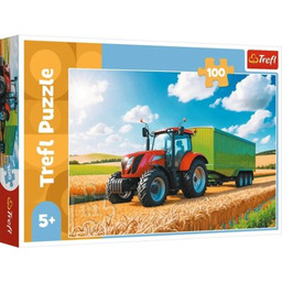 TREFL Puzzle Maszyny rolnicze Traktor z przyczepą 16494