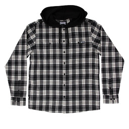 koszula CREATURE - Bat Relic L/S Flannel White/Black