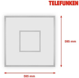 Telefunken Panel LED Magic Cento srebrny CCT RGB