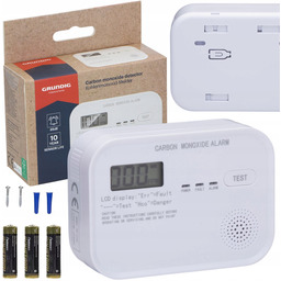 Czujnik Czadu Tlenku Węgla Bezprzewodowy Głośny 85dB Grundig