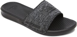 kapcie męskie QUIKSILVER BRIGHT COAST PRINT SLIDERS Grey/Grey/Black