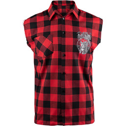 koszula męska AMENOMEN - I''M DEVIL (OMEN065KBR_KRAT) bezrękawnik-M