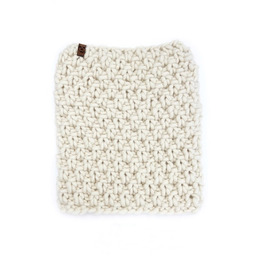 Pakamera Biały komin z grubej wełny peruwiańskiej