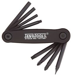 Teng Tools Zestaw kluczy trzpieniowych,TX, wkrętaków 162670103 1477NX