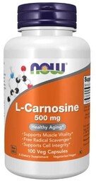 Now Foods L-Carnosine 500 mg, 100 vege kaps.