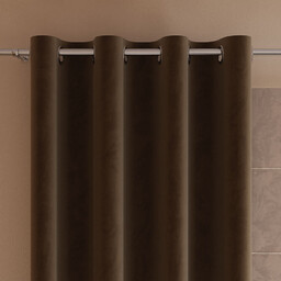 Markizeta Zasłona gotowa na przelotkach 140x260 002 brązowa