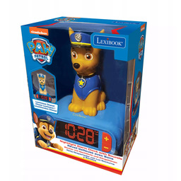 Budzik cyfrowy z lampką nocną Psi Patrol