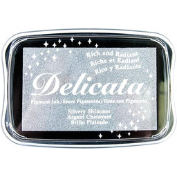 Rayher 29187606 Delicata Metallic poduszka do stempli, błyszcząca,