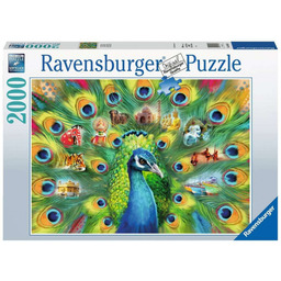 Ravensburger, puzzle, Pawia kraina, 2000 el.