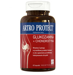 Artro Protect, glukozamina + chondroityna, 63 kapsułki