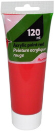 Auchan - Farba akrylowa czerwona 120ml