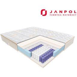 JANPOL CORA materac kieszeniowy, piankowy, Pokrowiec - Tencel,