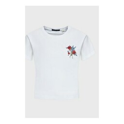 Kaotiko T-Shirt Washed Bird AL011-01-M002 Biały Regular Fit