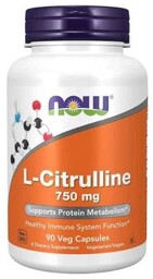 Now Foods L-cytrulina 750 mg, 90 kaps.