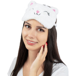 MASKA DO SPANIA opaska biała do samolotu KRÓLIK