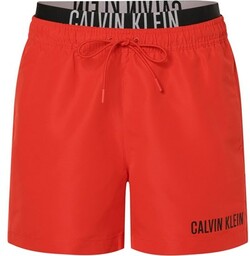 Calvin Klein Męskie spodenki kąpielowe Mężczyźni czerwony jednolity