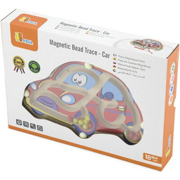 VIGA Zabawka edukacyjna Labirynt magnetyczny - samochodzik 50163