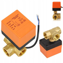 Zawór Strefowy Przełączający 3-DROGOWY 3/4" Z Siłownikiem DN20