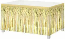 Skirting jasnozłoty - 80 x 300 cm -