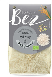 Bartolini Makaron krajanka ryżowy bezglutenowy 250 g (EKO)