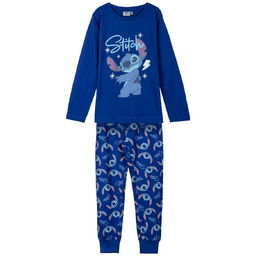 STITCH Piżama Długi Single Jersey Zestaw Unisex Dzieci,
