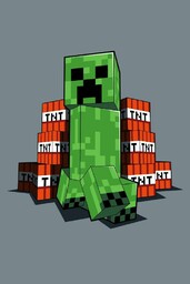 Jerry Fabrics Kocyk polarowy 100x150 Minecraft TNT 2039