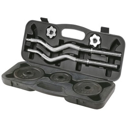 Insportline Gryf łamany z obciążeniami w zestawie 20