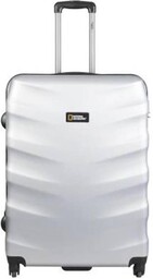 Walizka mała kabinowa National Geographic Arete srebrna