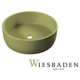 Umywalka nablatowa ceramiczna 37 cm ARENA jasnozielona