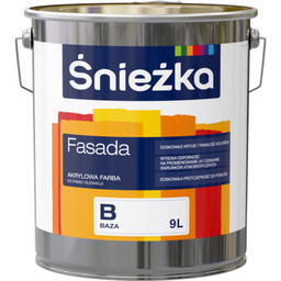 Farba akrylowa Fasada Baza B 9 l Śnieżka