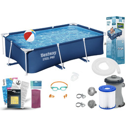 Basen Bestway 259x170x61 Ogrodowy Stelażowy 56403 11w1