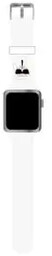 Karl Lagerfeld KLAWMSLKW Apple Watch 38/40/41mm Biały Pasek