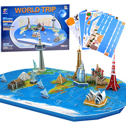 Puzzle 3D Przestrzenne Ziemia mapa świata ZA1581