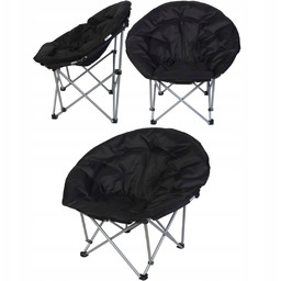 Fotel Turystyczny Składany Trip 83x80x40CM Czarny