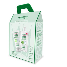 EQUILIBRA Zestaw Aloes Nawilżający szampon aloes i kwas