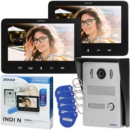 Wideodomofon Dwa 2 Monitory LCD 7" Czytnik Rfid