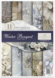ITD Collection Papier do decoupage, zimowy bukiet 21