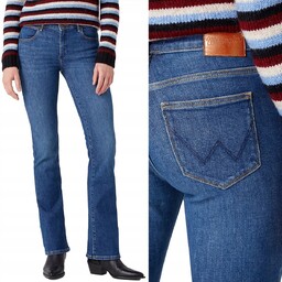 Wrangler BOOTCUT Renegade Body Bespoke ROZSZERZANE CIEMNY DżINS