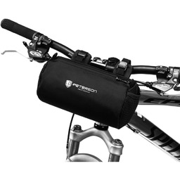 Czarna, wodoodporna sakwa rowerowa na kierownicę - Peterson