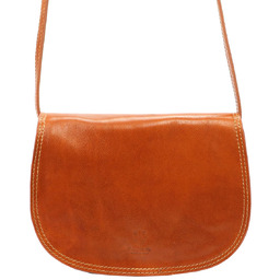 Florence Skórzana damska listonoszka przez ramię dwie komory