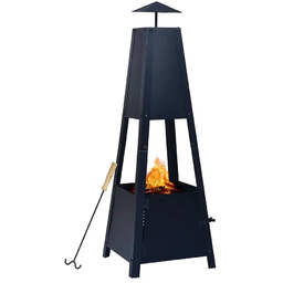 Edinos Kominek ogrodowy na nóżkach z pogrzebaczem -