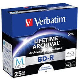 Płyty Blu-Ray Verbatim BD-R SL Printable 25GB (5szt.)