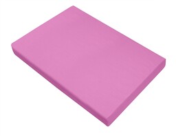 Greno Prześcieradło bawełniane 160x210 różowe pudrowe bez gumki