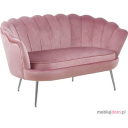 Sofa SF1-FX - srebrne nóżki Różowy