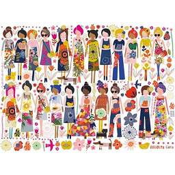 Puzzle dla dzieci 2D: Przyjaciele i kwiaty 200