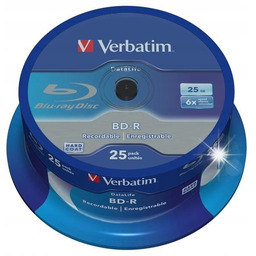 Płyty Blu-ray Verbatim BD-R 25 GB 25 szt.